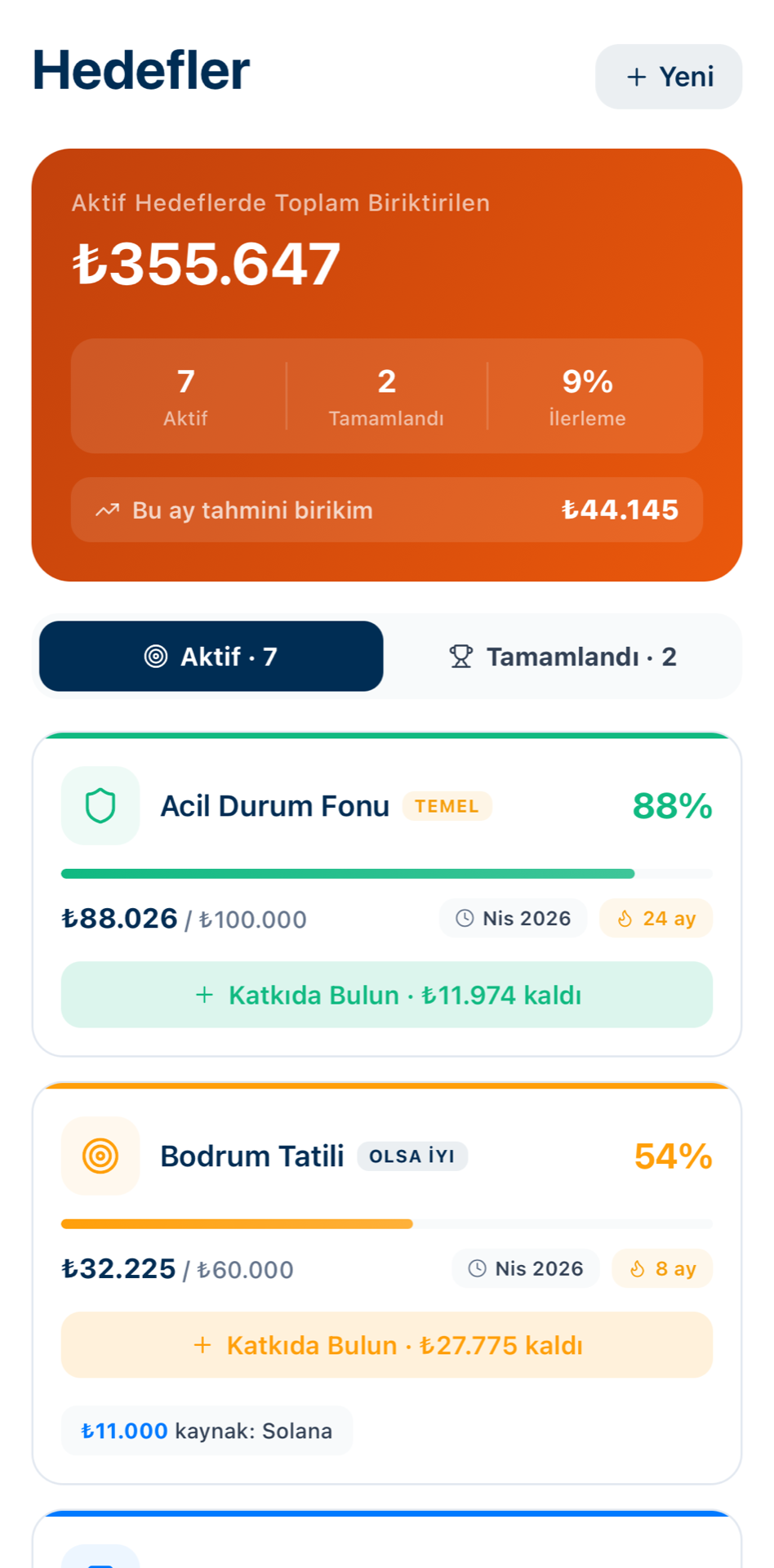 Proactive Budgeting UI