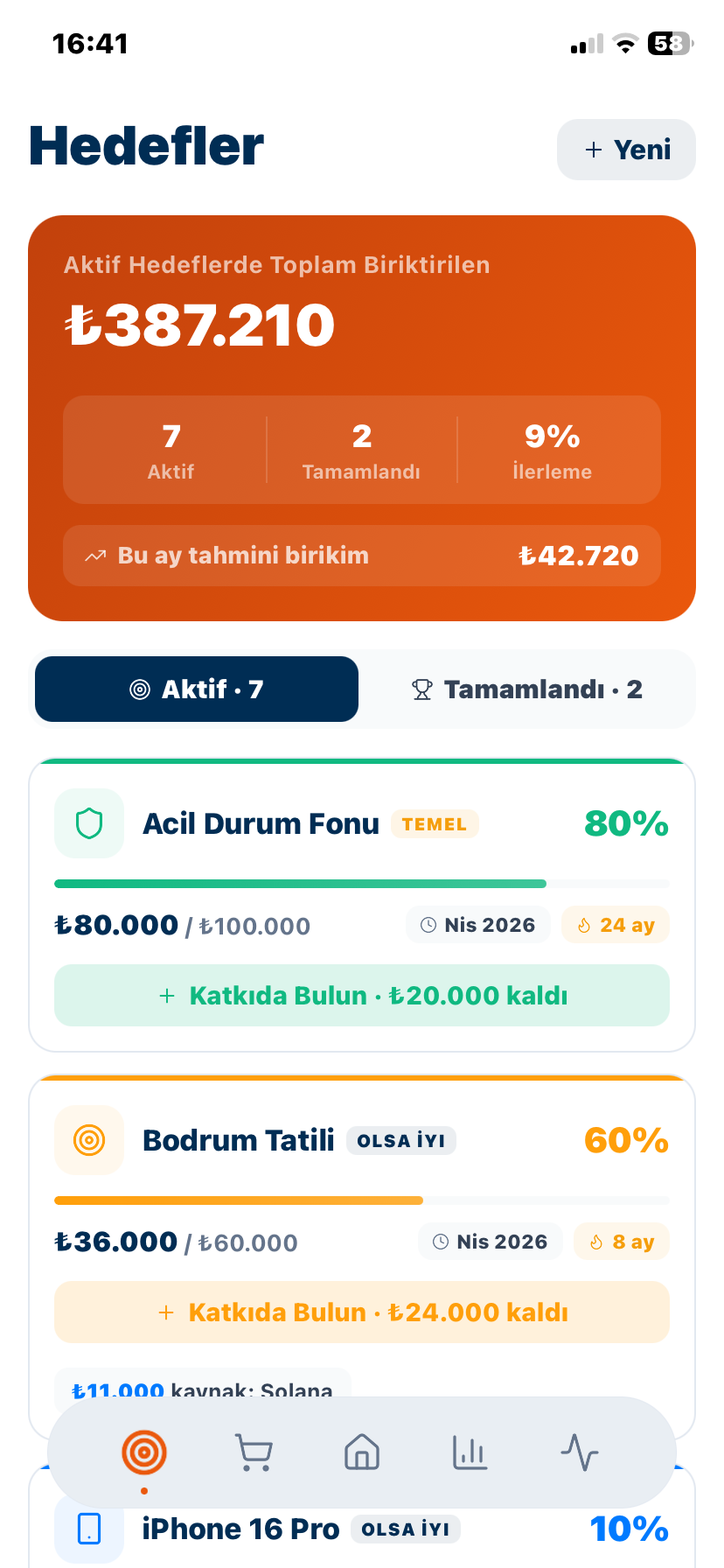 Proactive Budgeting UI